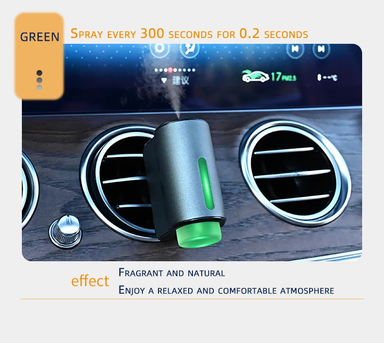 Smart Car Air Aromatherapy Diffuser Fragrance Car Air Fresheners With Three Adjustable Humidifier Essential Oil Diffuser