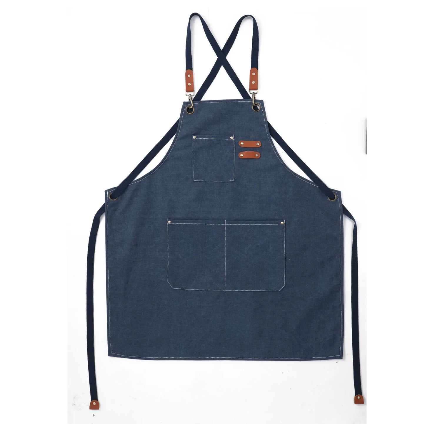 Kids Thick Canvas Denim Bib Apron Children Outdoor Kitchen Art Apron Cooking Workshop Heavy Work Apron Fabric Work Kindergarten