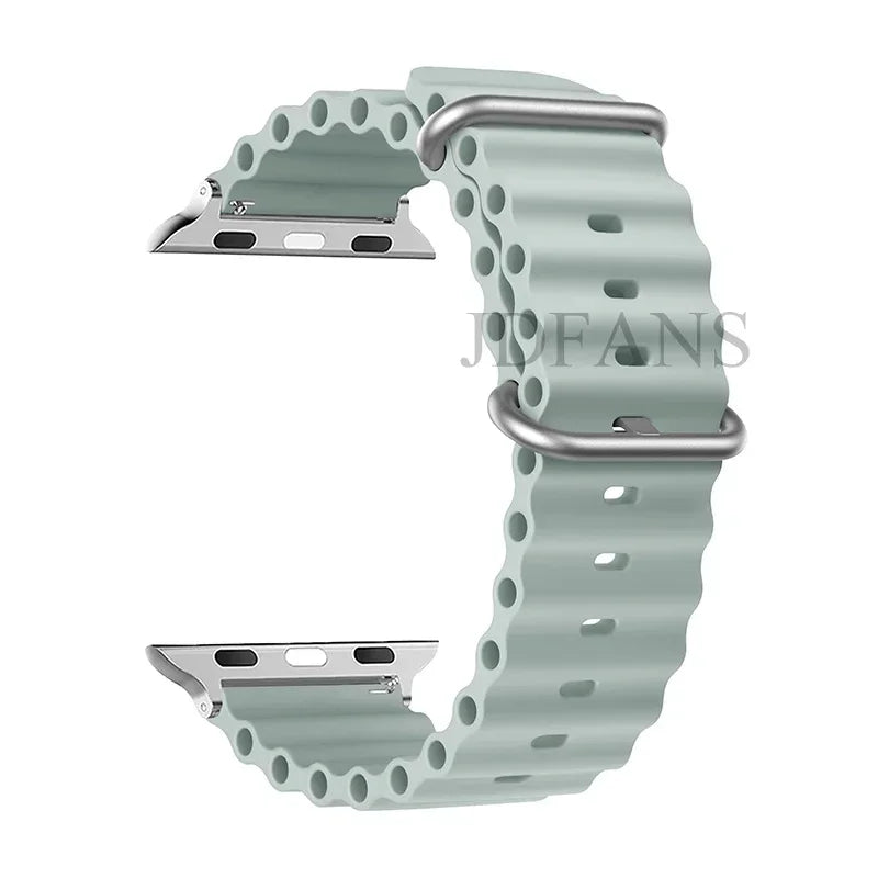Strap For Apple watch ultra band 49mm 44mm 45mm 41mm 40mm 38mm 44 45 mm 1:1 Original Ocean belt iWatch series 9 8 7 se bands