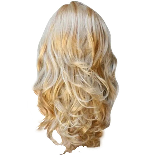 Blonde Wigs Wavy Curly Long Heat Resistant Fiber  Costume Party  Wigs for Women