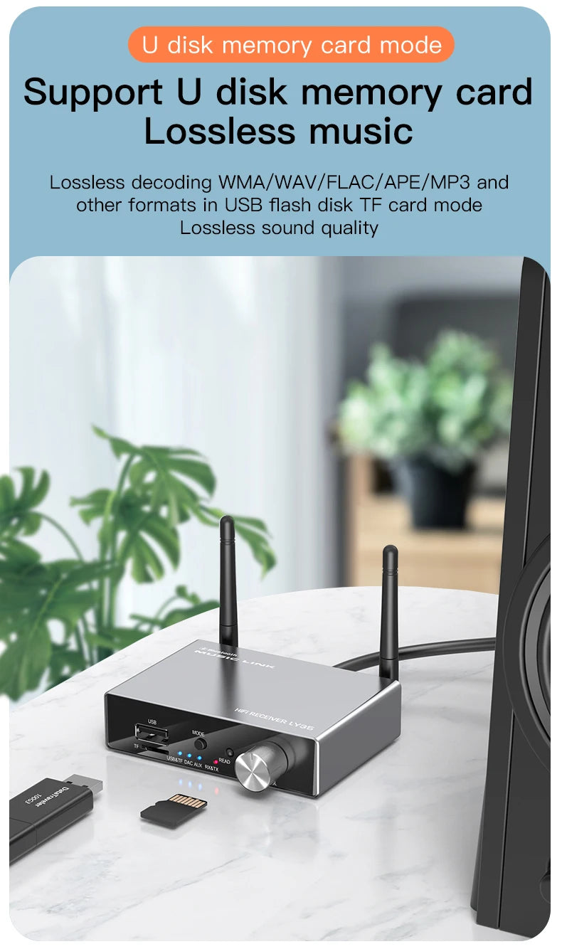 Bluetooth 5.3 Transmitter Receiver Stereo Low Latency AUX 3.5mm Optical Wireless Music Audio Adapter Remote Control For TV PC