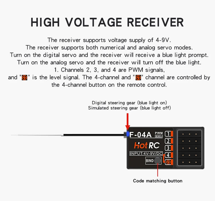 Hotrc CT-6A CT-4A 6CH 4CH 2.4GHz Radio System Transmitter Remote Controller with F-06A F-04A 6Ch Receiver for RC Car Boat Tank