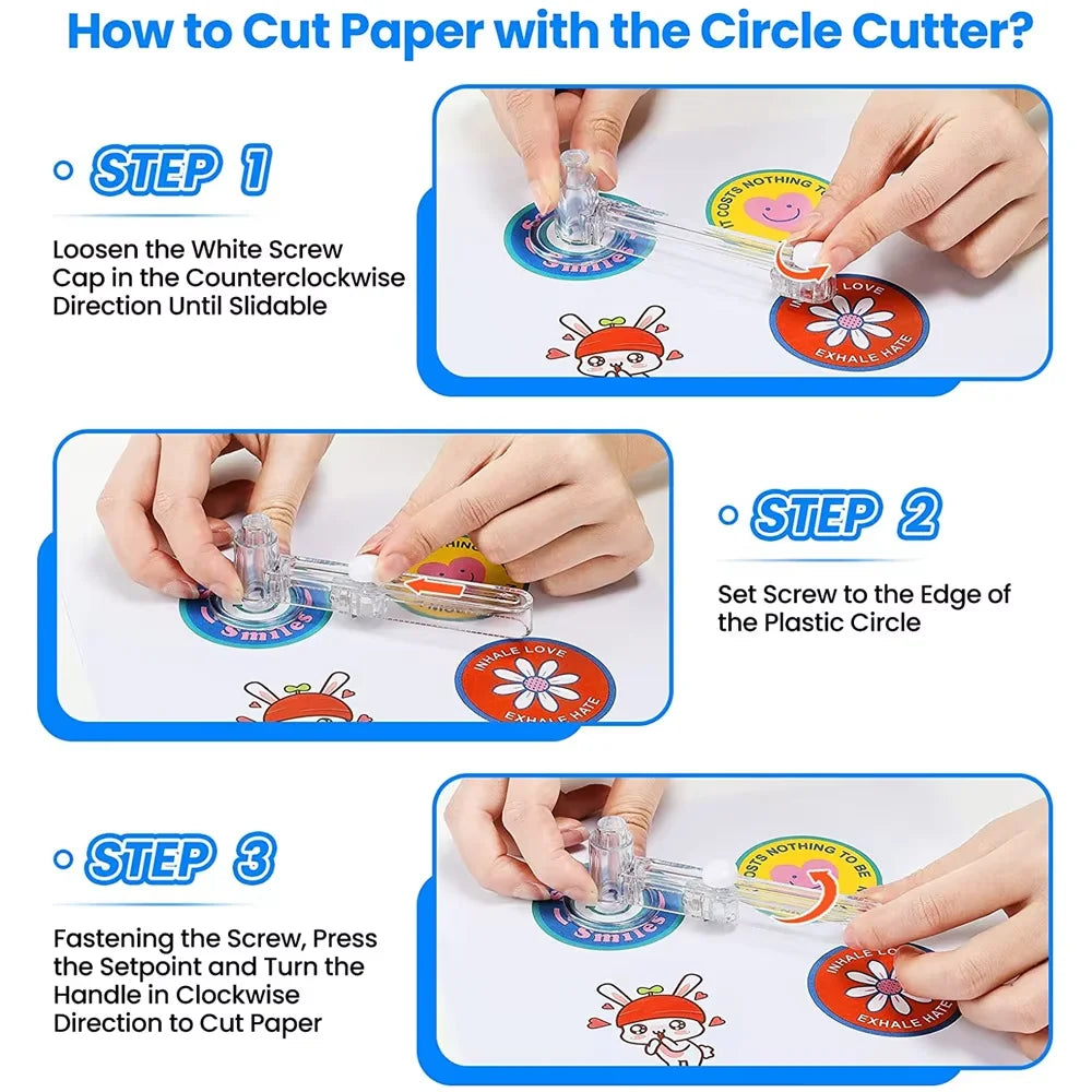 3 IN 1 Pin Badge Button Maker Machine with 300Pcs Button Parts+3 Size Molds+3 Size Circle Cutter, DIY Badges Making Machine Set