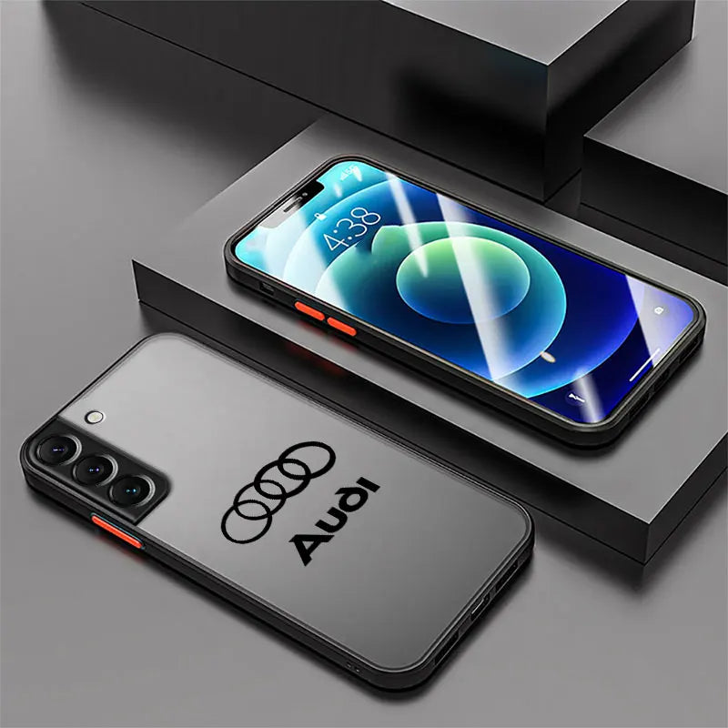 A-Audii-Brand Logo Soft shell Phone Case for Samsung Galaxy S10 S20 S21 FE S9 S22 Plus S24 S23 Ultra S25