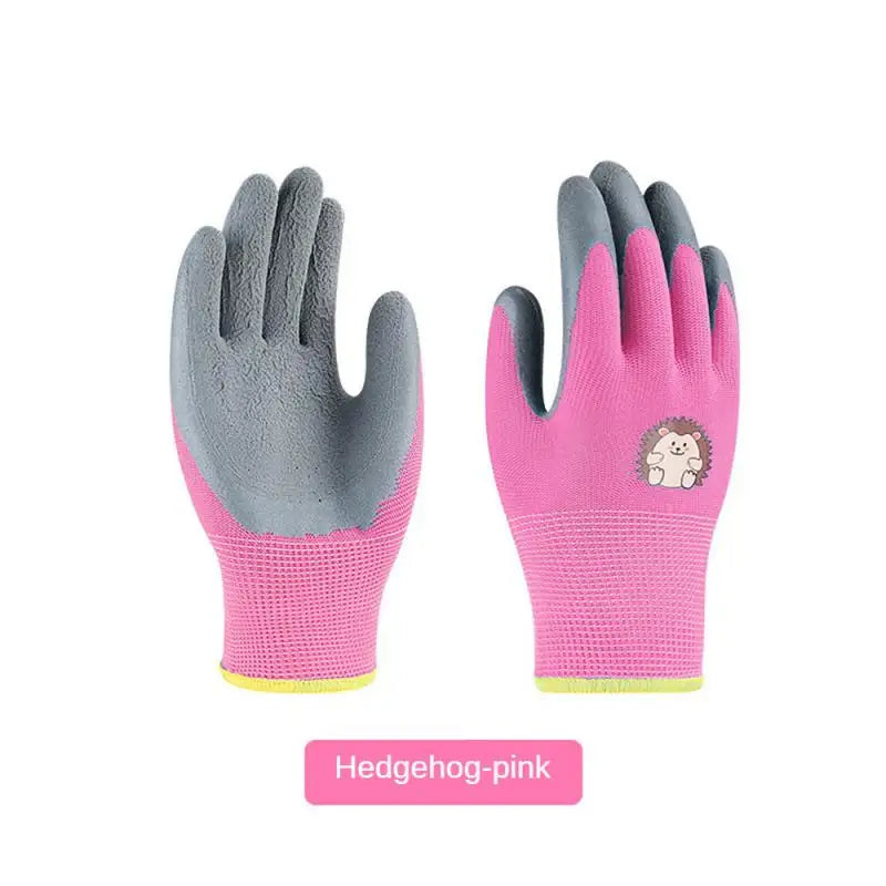 Kids Gloves Durable Waterproof Garden Work Non-Slip Portable Children Safety Yard Work Gloves Gardening Gloves Garden Supplies