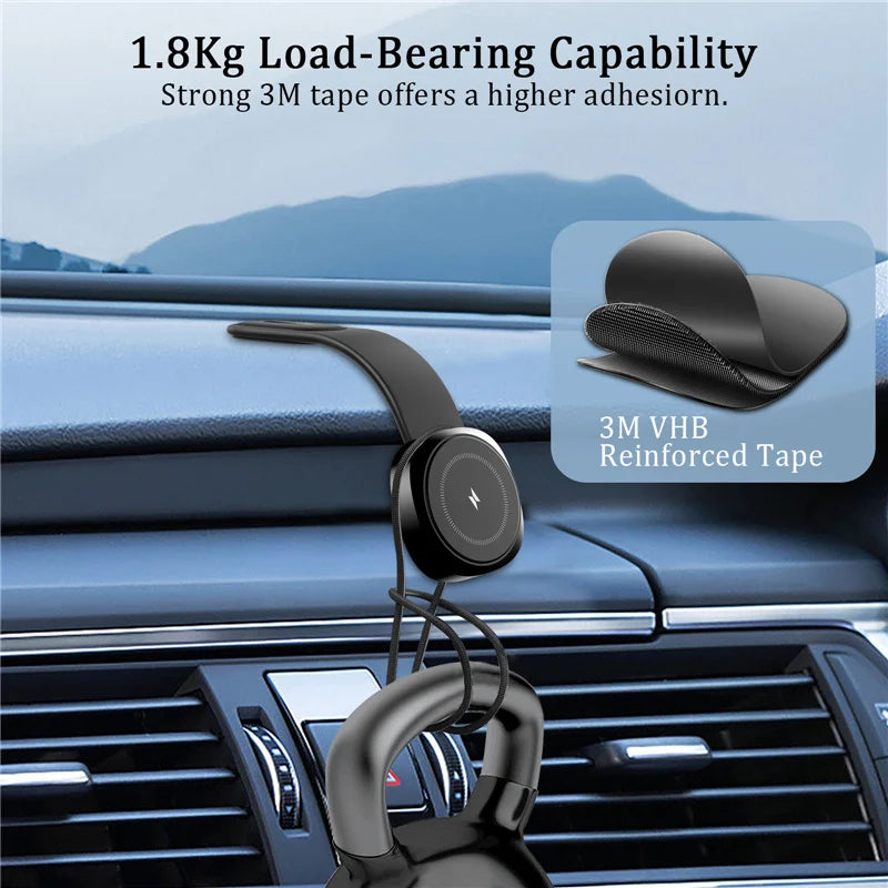 Magnetic Car Wireless Charger Fast Charging Car Phone Holder Center Control Screen Dashboard for iPhone 15 14 13 12 Pro Max Mini