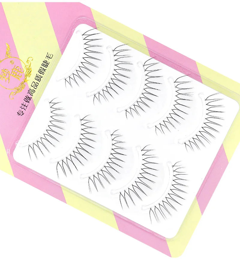 Dream Deer False Eyelashes A Type Eyelashes Upgraded Lash V-shaped 0.14mm Transparent Stem Soft Natural Eye Lashes Mink