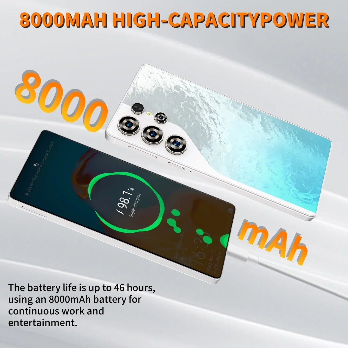 HOT 2025 new S26 Ultra original intelligent 5G dual card dual standby Android 14 system global version phones 8000mAh battery
