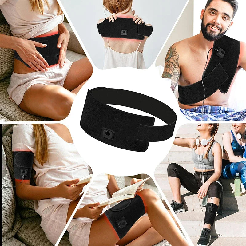 Red Infrared Light Therapy Pad 660nm 850nm LED Health Care for Face and Body Back Knee Hands Feet Relief Heat Pad Portable