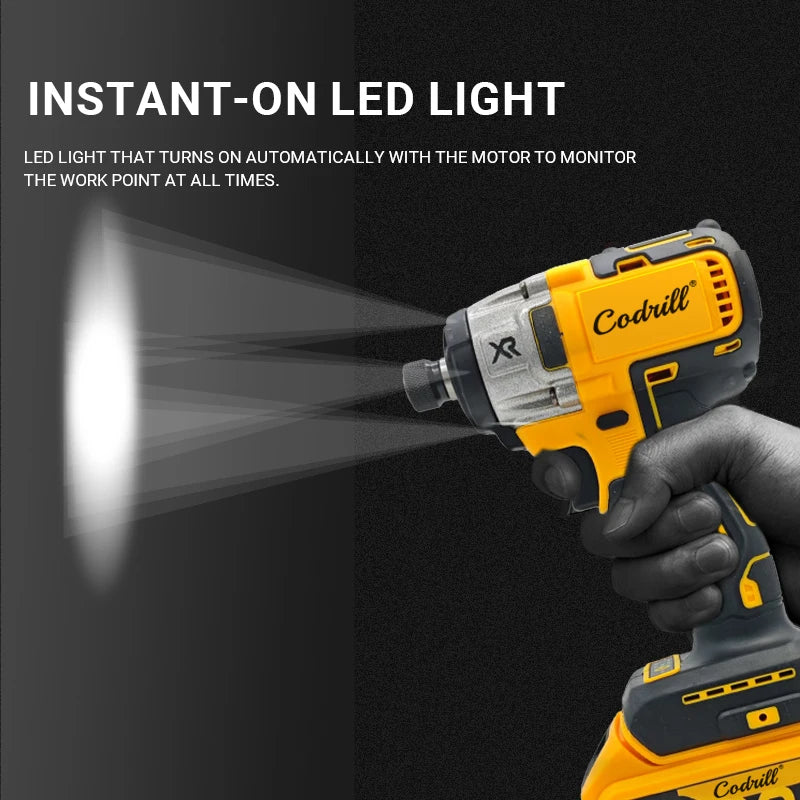 For Dewalt 20V Battery PIN Electric Impact Driver Drill 3250RPM Speed Brushless Motor Electric Screwdriver 20V Power Tools