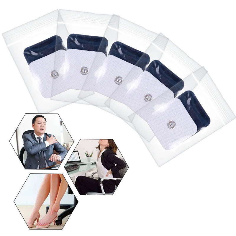 100/50PCS Electrode Pads Gel Patch For TENS Pulse Physiotherapy Massager Slimming Nerve EMS Muscle Stimulator Electrode Stickers