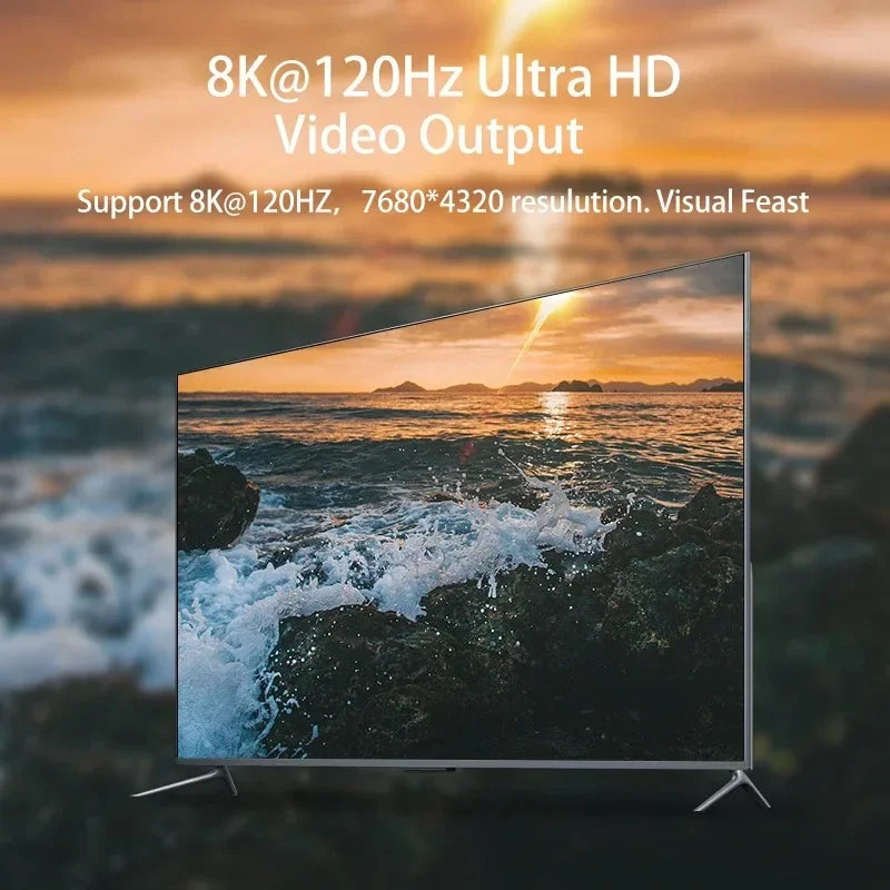 100W Metal USB C Adapter OTG 40Gbps Fast Data Transfer Type-C Charging Converter For 8K 120Hz Vedio Macbook Pro Laptop Phone