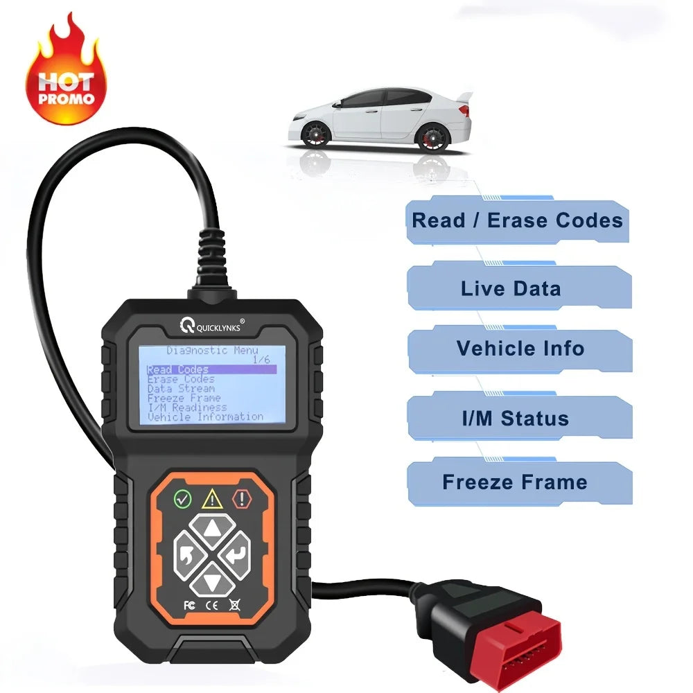 OBD2 Scanner: Get Accurate Diagnostics & Police Scanner for All OBD II Protocol Cars!