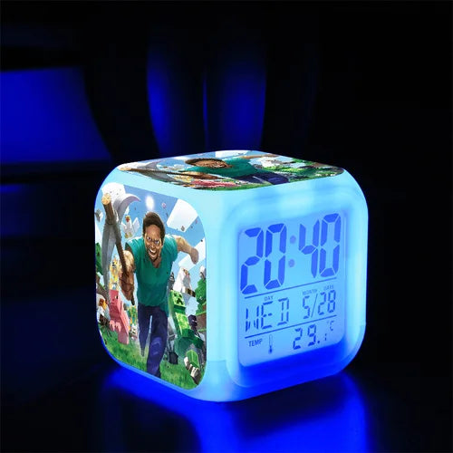 Digital Alarm Clock Battery Electric Game Set Time Alarm Clock Toy Kids Boys Creative Portable Despertador Bedroom Decor Reloj