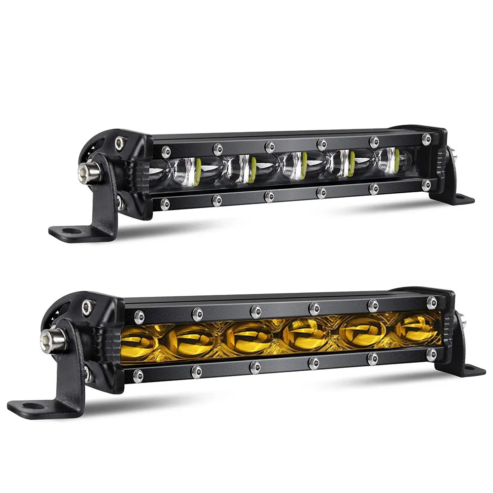 8D 8" 12V 24V Spotlight LED Light Bar Offroad Slim Barra LED Work Light Bar for Truck Atv Car Driving Fog Light Accessories 4x4