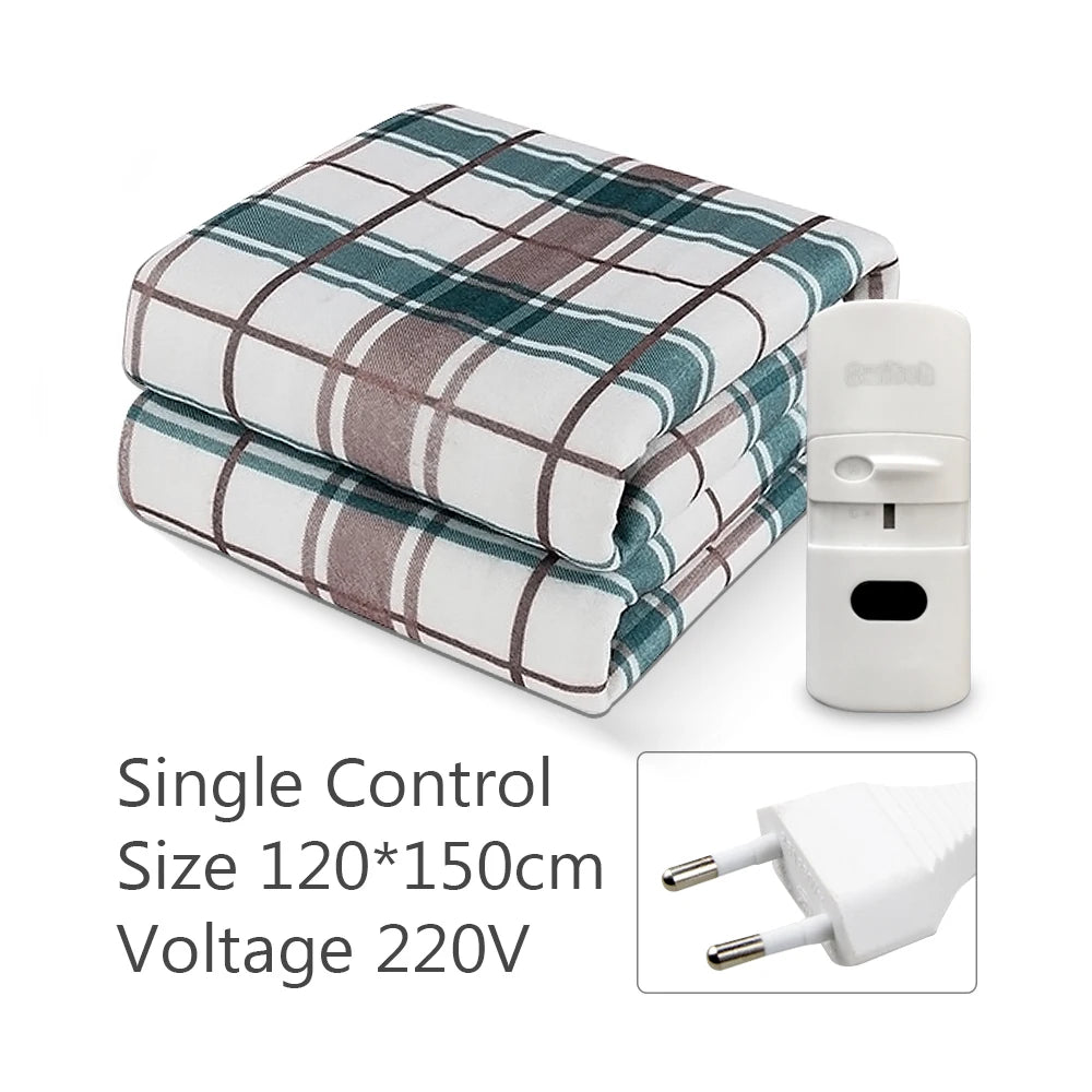 220V Electric Heating Blanket 70x150cm/120x150cm/150x180cm Thicker Heater Heated Blanket Winter Warm Thermostat Heated Pads
