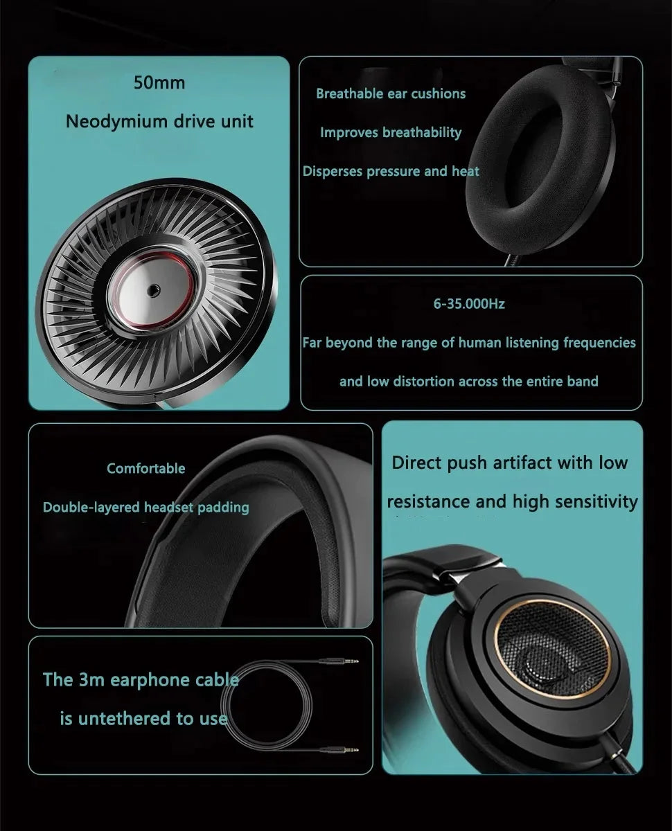 Philips SHP9600 Wired Gaming Headphone HIFI Stereo Earphone PCs Tri-band Equalized 3.5mm 6.3mm Universal Headset SHP9500 Upgrade