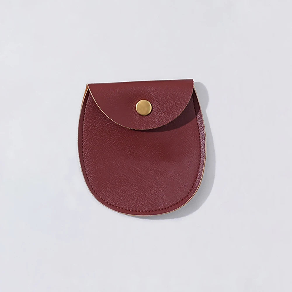 50Pcs Bulk Purple PU Leather Gold Button Snap Pouch Wedding Earring Ring Storage Party Gift Display Travel Packaging Bags