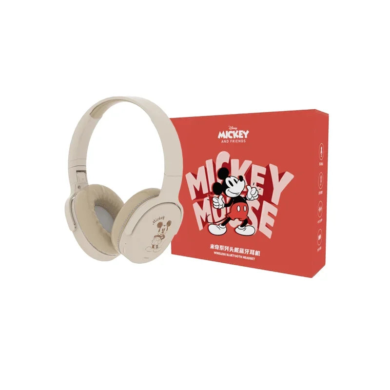 Disney P2961 Stitch Bluetooth Headphones Hifi Stereo Over-ear Headset Gamer Sports Wireless Earphones TF/AUX Music Player