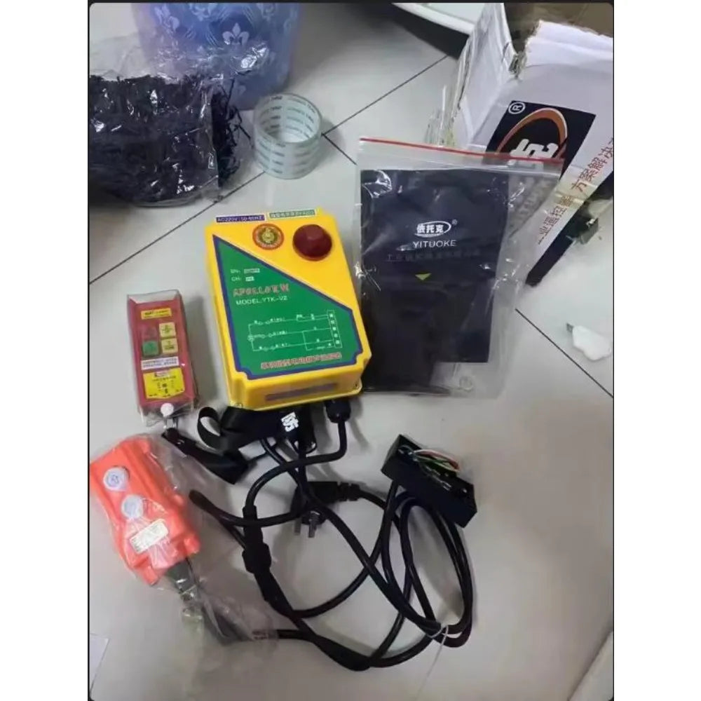 Three-phase 380v hoist winch small crane 220v chain electric hoist crane overhead crane wireless remote control