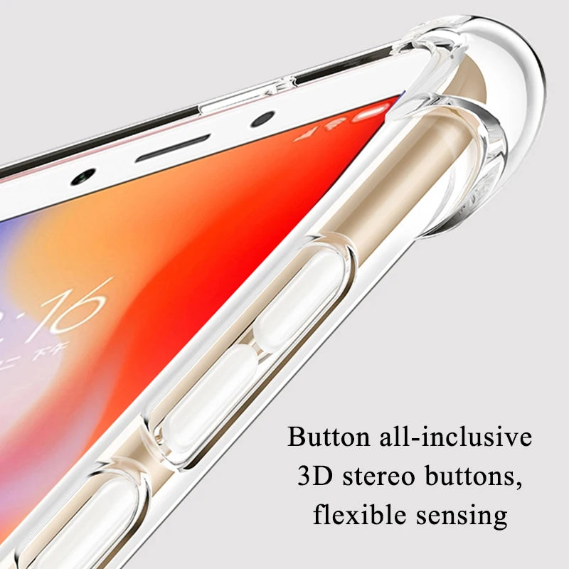 Cool Shockproof Clear Soft Case For Xiaomi Mi 8 9 10 11 A2 Lite A1 A3 Mi6 Mi Play Silicone Cover For Xiaomi Pocophone F1 Mi8 SE