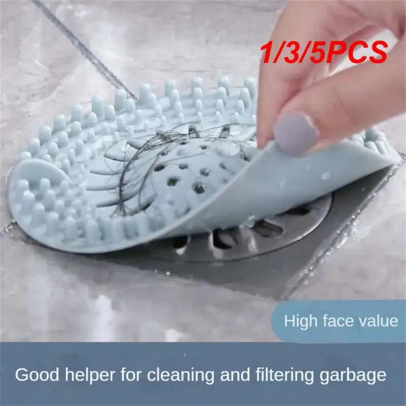 1/3/5PCS High Quality Sink Sewer Filter Floor Drain Strainer Water Hair Stopper Bath Catcher Shower Cover Kitchen Bathroom Anti