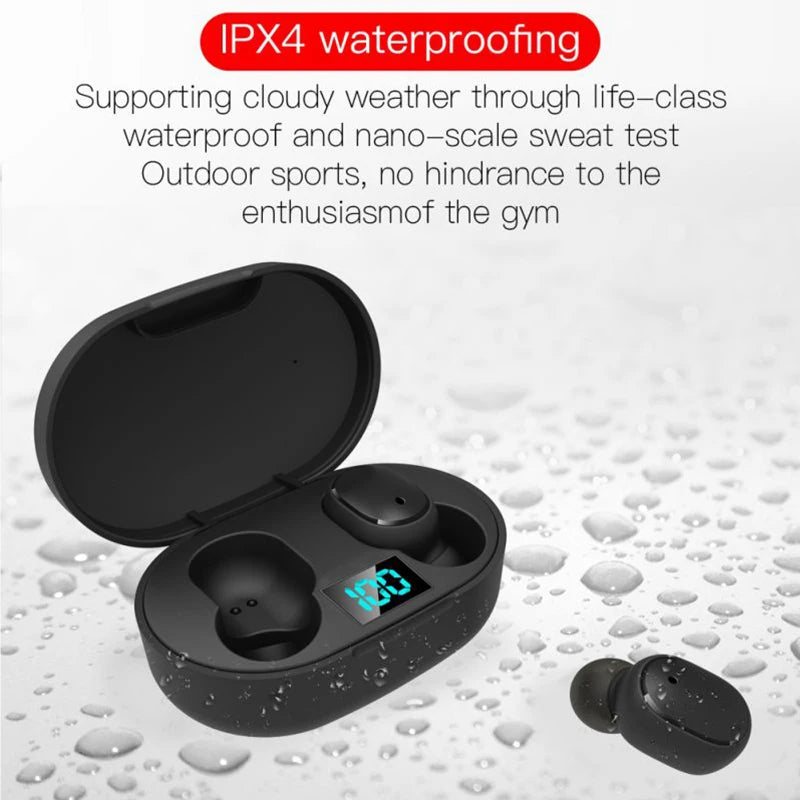 TWS E6S Bluetooth Earphones Wireless Bluetooth Headset Noise Cancelling Earbuds With Microphone Headphones For Xiaomi iPhone