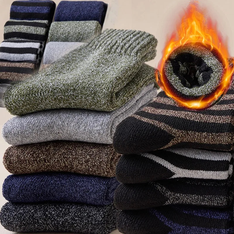 Thicken Wool Socks Men High Quality Towel Keep Warm Winter Socks Cotton Christmas Gift Socks for Man Thermal Against Cold Sock