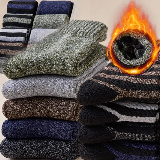 Thicken Wool Socks Men High Quality Towel Keep Warm Winter Socks Cotton Christmas Gift Socks for Man Thermal Against Cold Sock