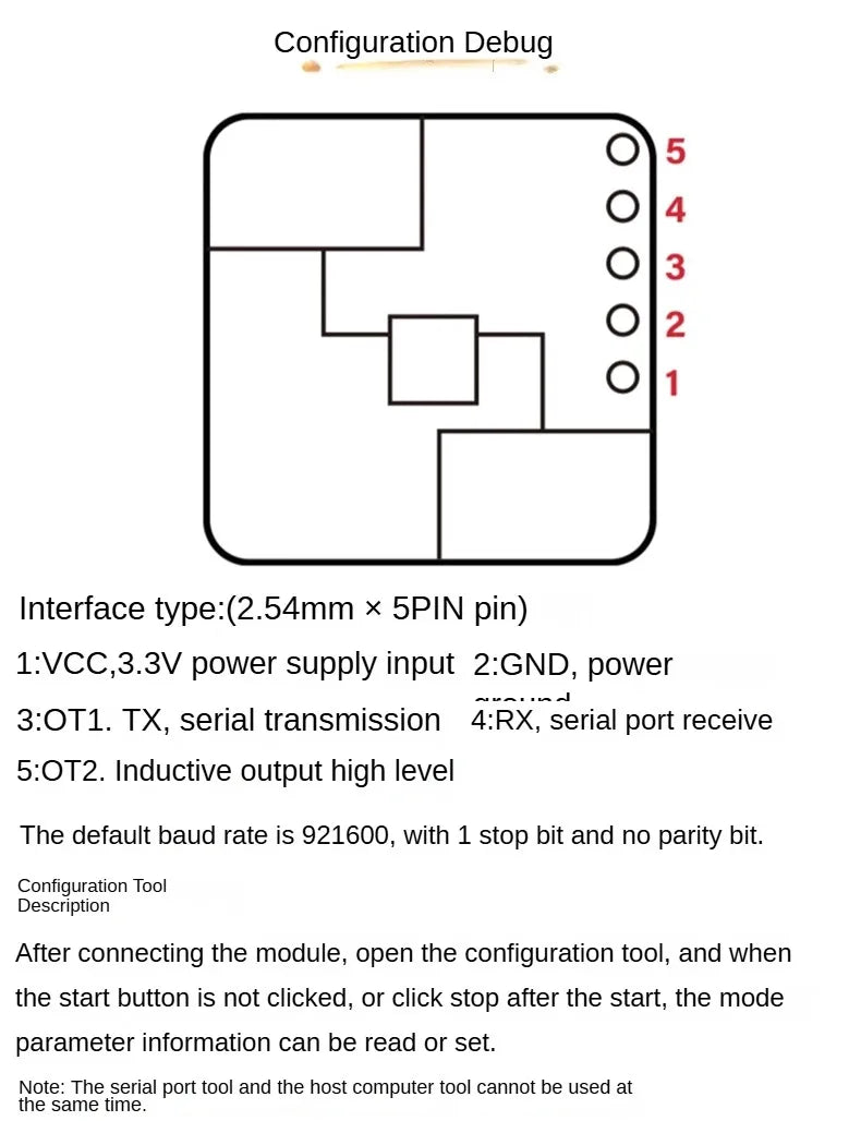 HLK-LD2410 5V Mini High Sensitivity 24GHz Human Presence Status Sensor Radar Module