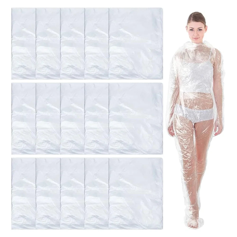 20 PCS Disposable Body Wrap PE Sauna Bath Plastic Bag Body Far Infrared Sauna Wrap for Women Men Spa Bathtub Weight Loss Detox