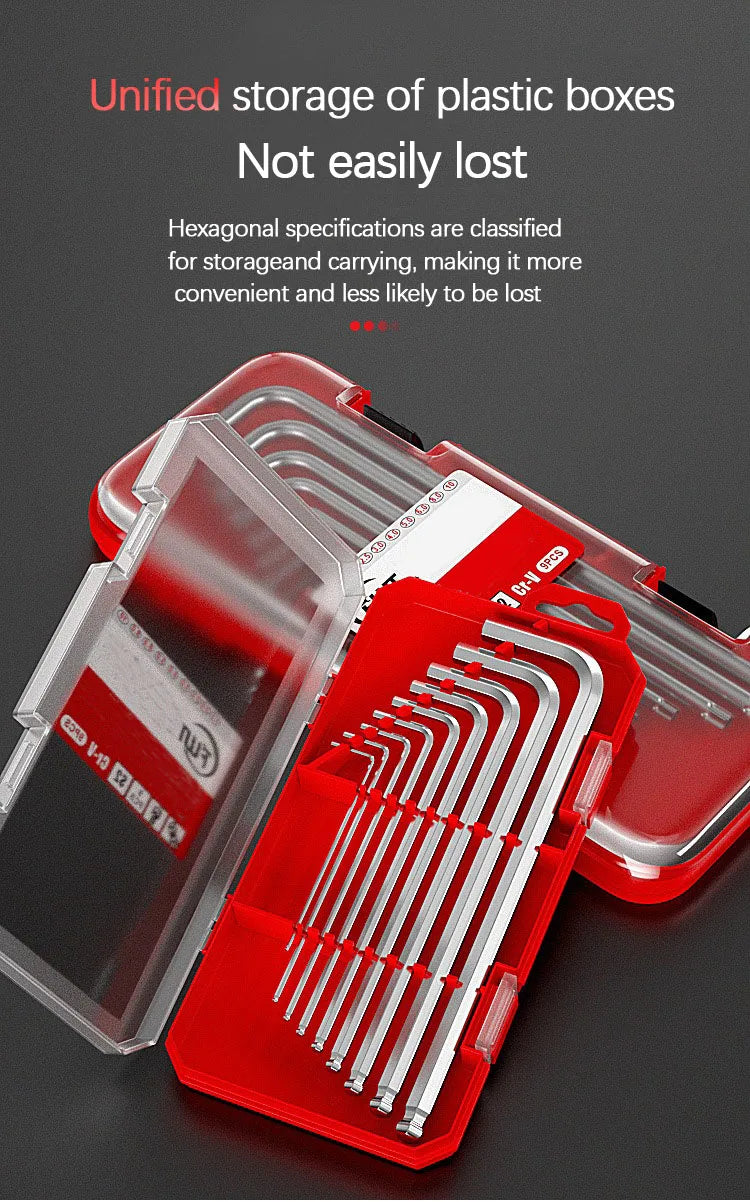 An Allen wrench set T-extended high hardness family car repair no problem in the work of a good assistant