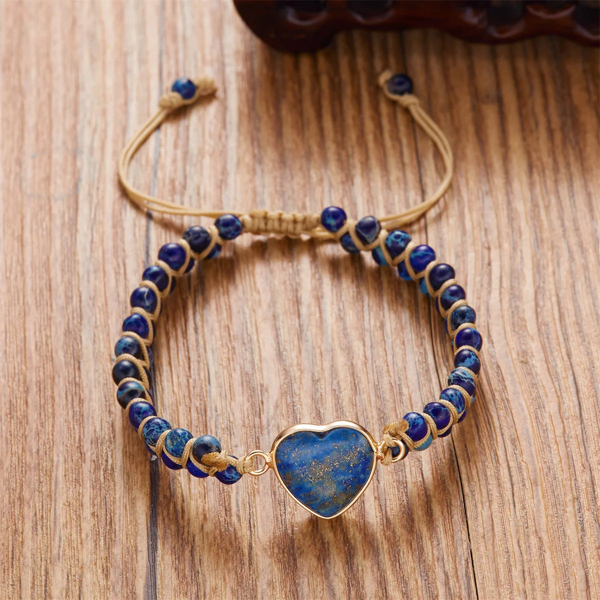 Handmade Natural Stone Bracelet Women Fashion Heart Purple Agates Beads Charm Braided Bracelets Boho Yoga Wrap Bangles Jewelry