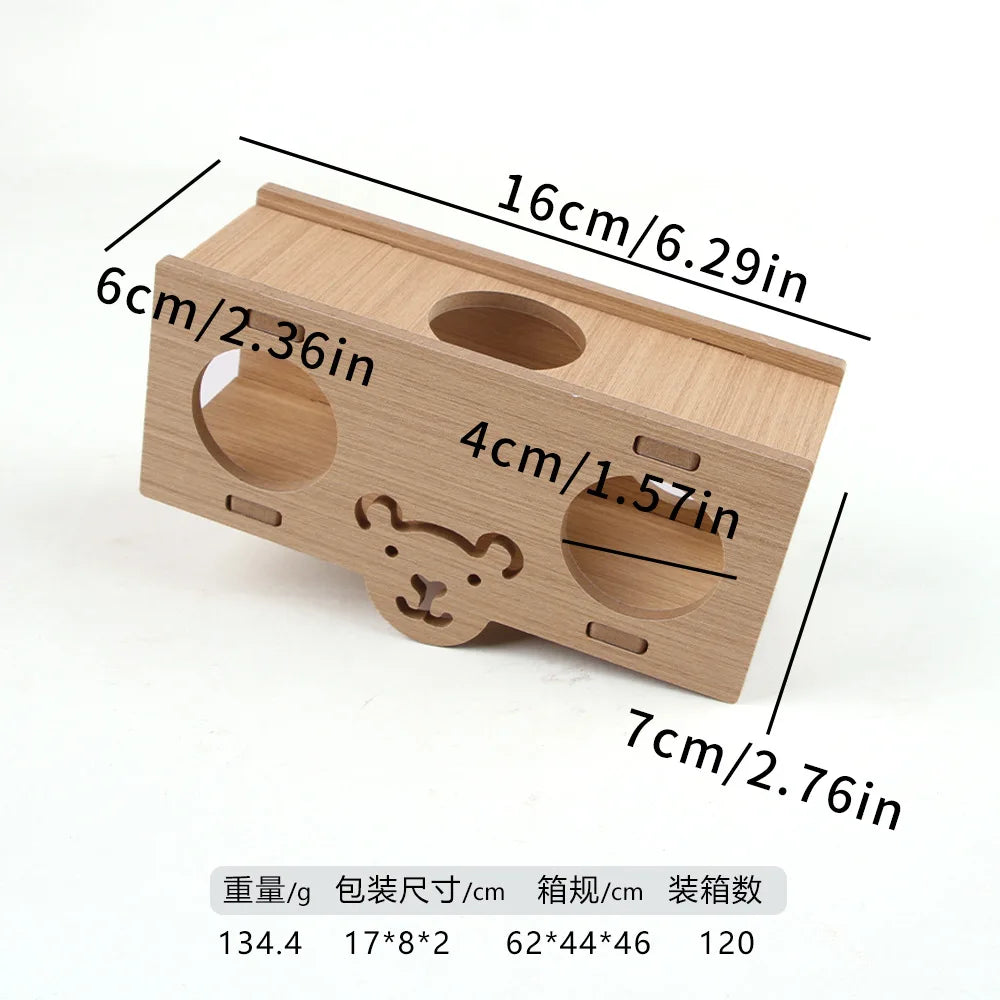 Hamster Squirrel Solid Wood Avoidance House Hedgehog Wooden House Golden Bear Nest Dutch Pig Dormitory Rutin Chicken Large House