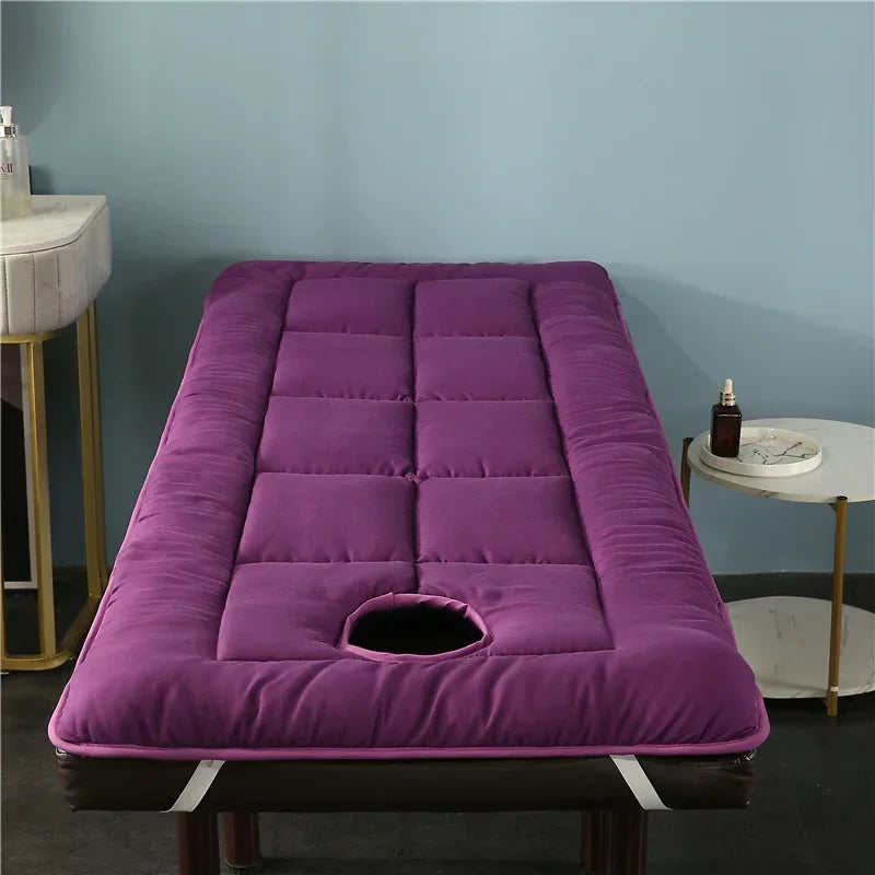 Thickened Beauty Salon Bed Cushion Mattress Anti Slip Beauty Room Bed Mat SPA Treatment Massage Bed Pad With Hole