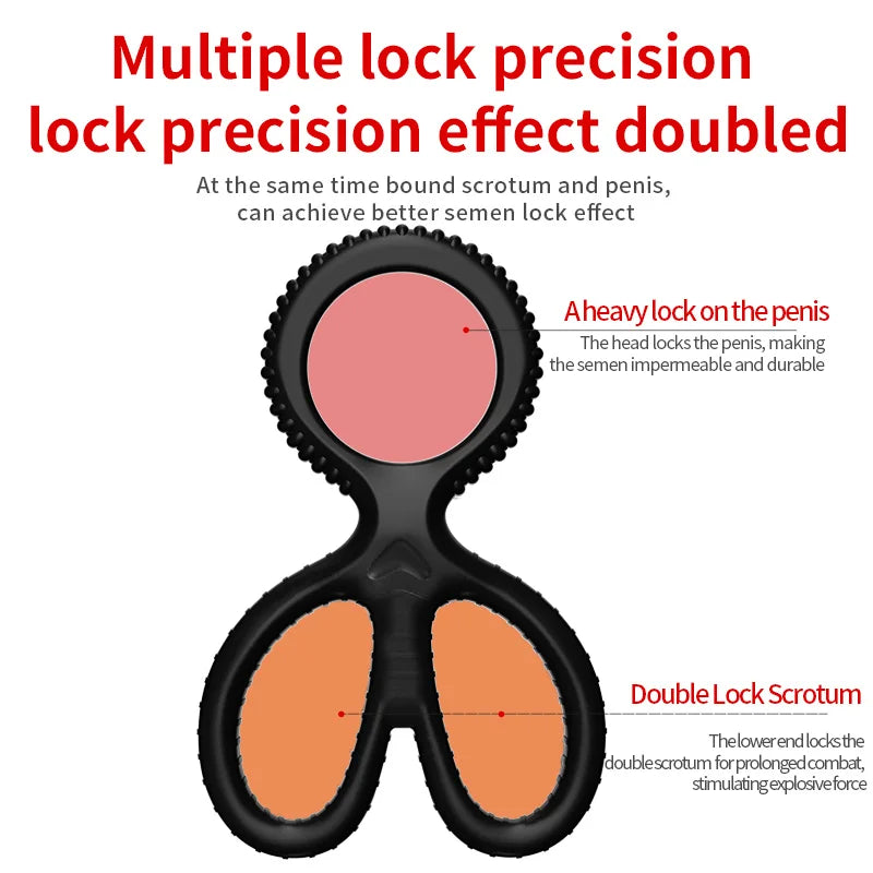 Cock Ring Silicone Penis Lock Rings Male Reusable Delay Ejaculation Ring Scrotum Bondage Goods Couple Cock Erection Erotic Toys