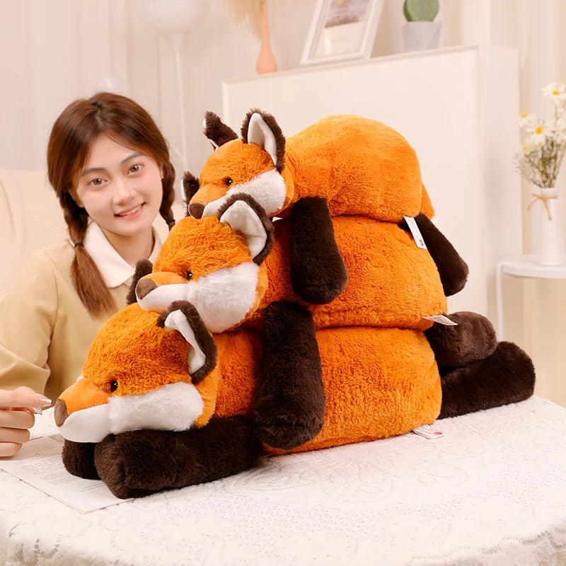 Cute Raccoon Crocodile Sloth Fox Animals Soft Plush Toys Sleeping Pillow Cartoon Stuffed Cushion