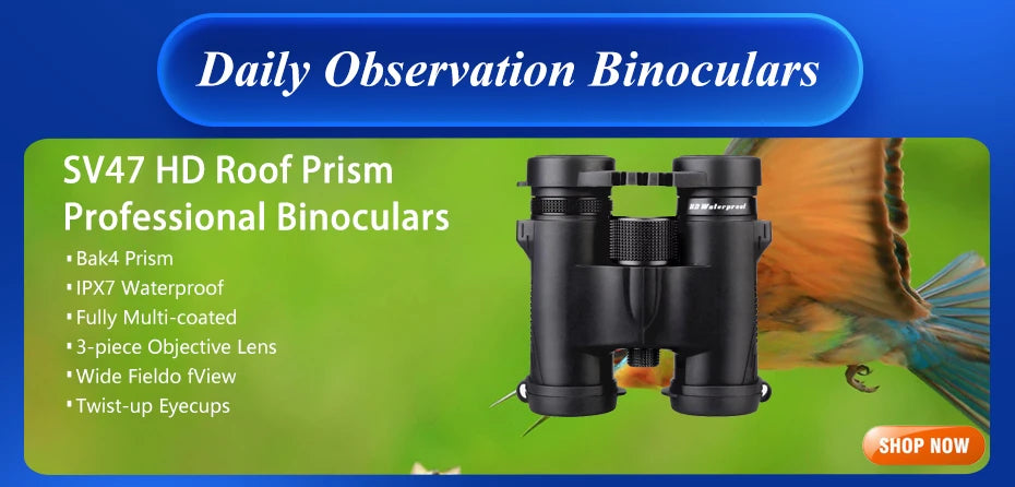 Svbony F9333A/F9333B Binoculars 10X42/8X32 Telescope Powerful Professional HD Long Range Camping Equipment For Traving Suvival