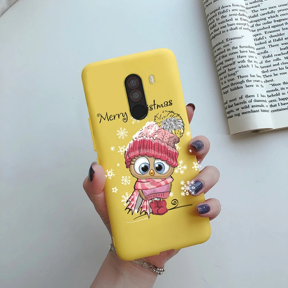 For xiaomi Pocophone F1 Case for xiaomi Poco F1 Case Silicone Soft TPU Phone Cases for PocoF1 Back Cover Heart Butterfly Bumper