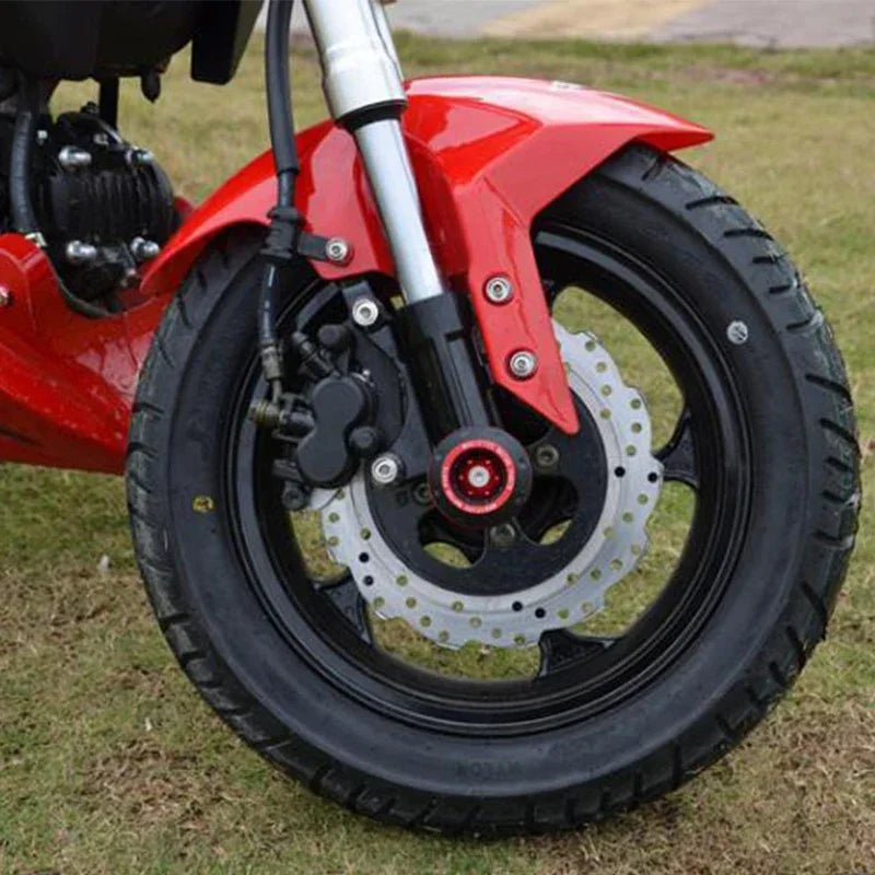 4PCS Universal Motorcycle Wheel Protection Crash Pad Motorbike Crash Protectors Alloy Motocross Falling Front Fork Slider Cups