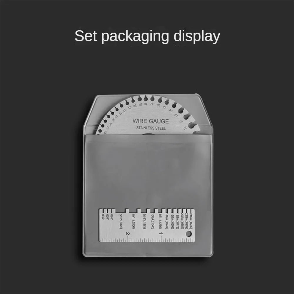 Metal Wire Thickness Ruler Gauge Welding Gage Template Soldering Inspection Weld Inspection Portable Welder Ruler Wire Gauge