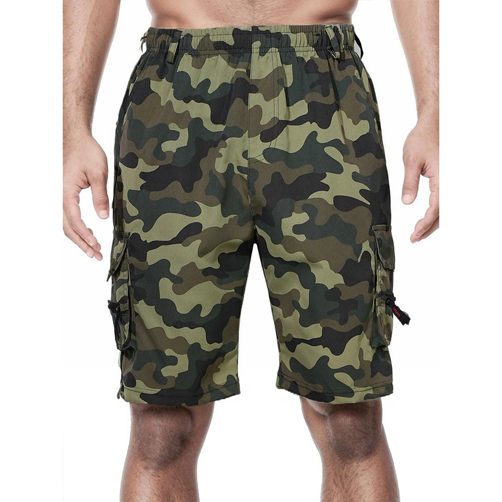 Men's Cargo Shorts Big Size Sports Knee Shorts Classic Short Pants Streetwear Straight Loose Work Casual Street Shorts