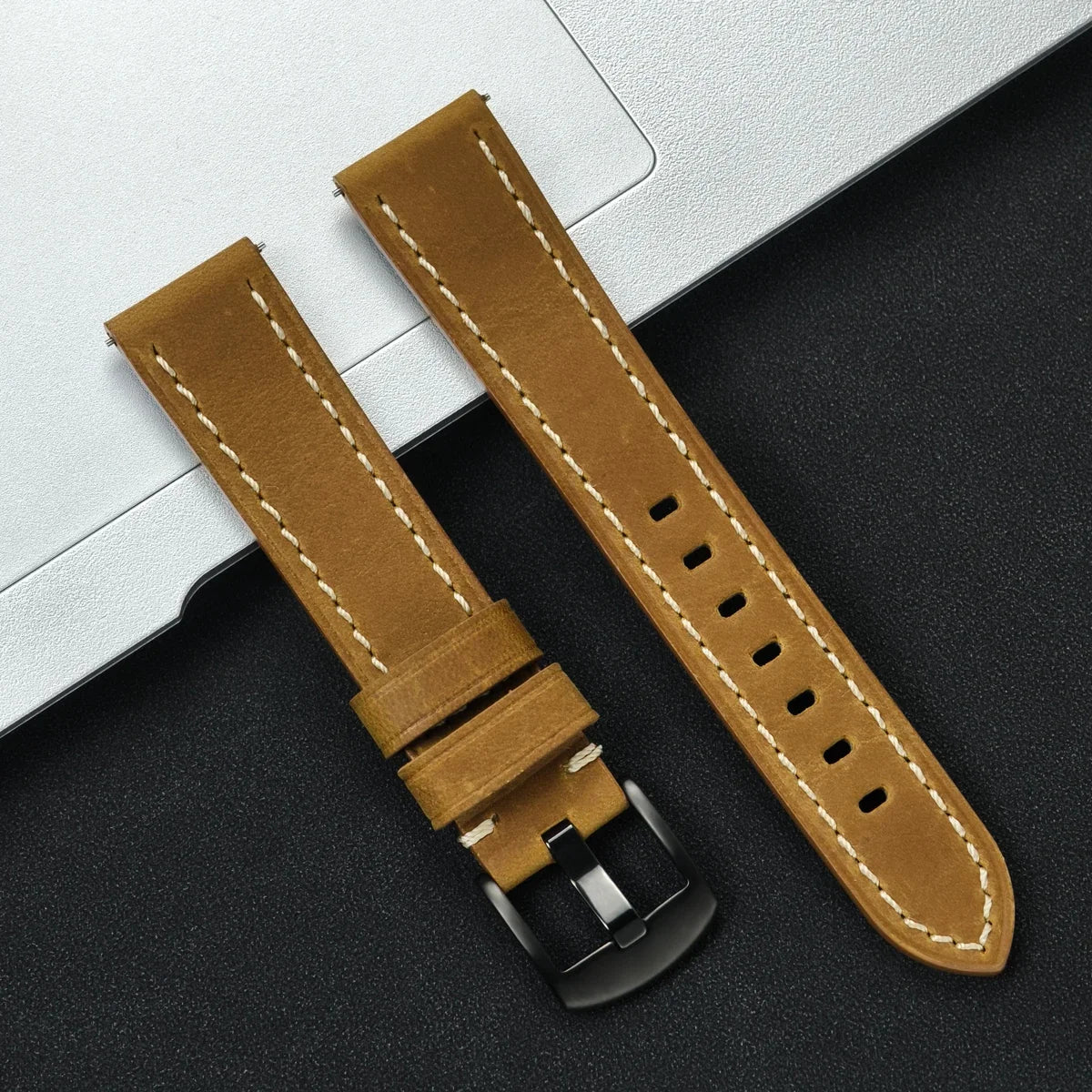 22mm 20mm Leather Strap For HUAWEI WATCH GT 4 46mm 4Pro GT3/2 Pro 42mm Soft Band For Samsung Galaxy Watch 7/6/5/4 40mm Wristband