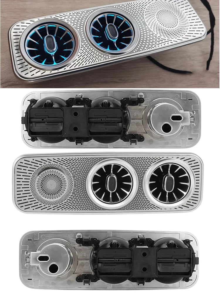 Interior Roof LED Air Conditioning Turbo Vent AC Outlet Trim  For Mercedes Benz V Class EQV Vito Viano Valente Metris W447 V250