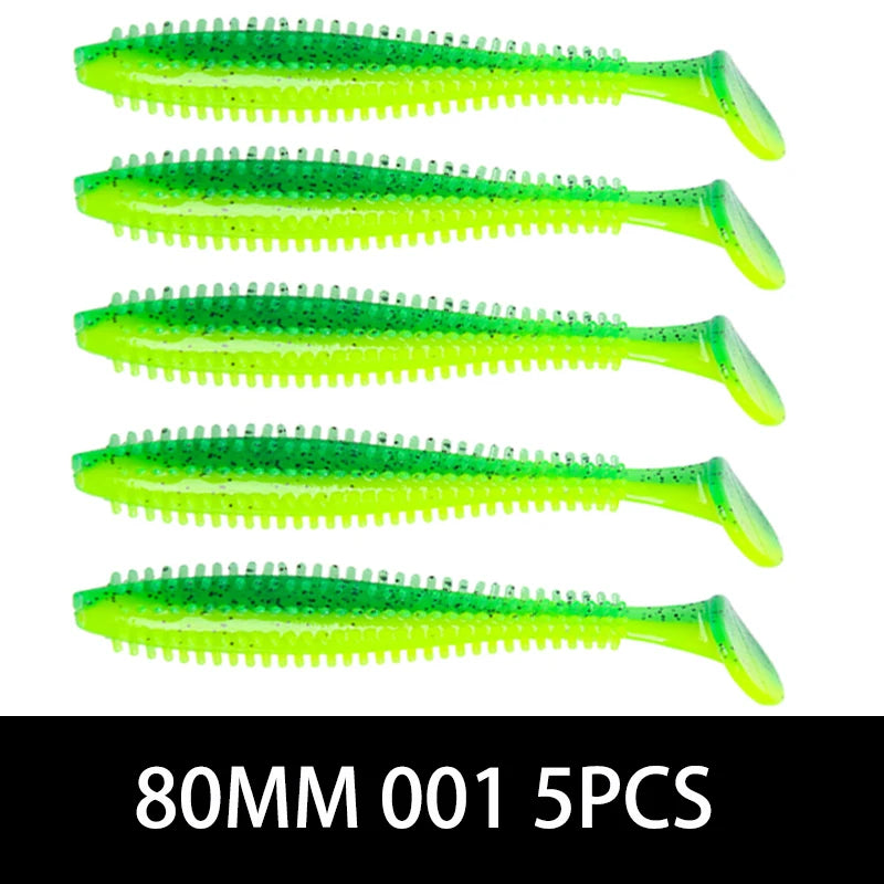 Silicone Soft Bait Fishing lure With Particles Fishing Bait 80MM120MM Pike Perch Fishing Artificial Bait Simulation Bait рыбалка