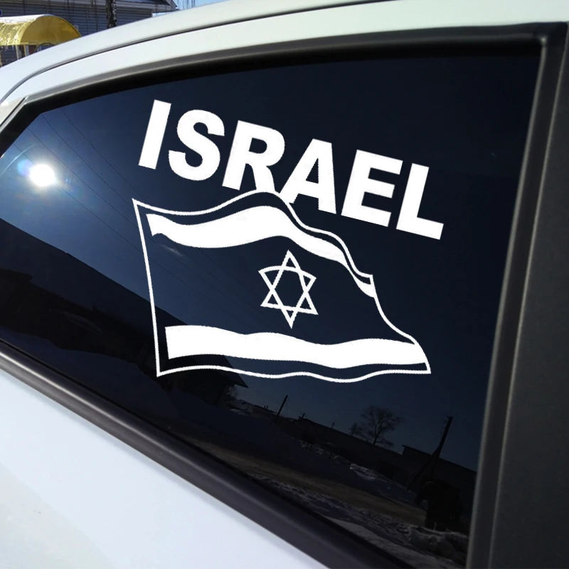 Flag of Israel Vinyl Decal Car Stickers Waterproof Decoration Auto Styling For Truck Vans Motorcycle