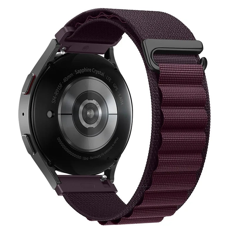 22mm 20mm Alpine Loop Bracelet for Samsung Galaxy Watch 7/6/5/4/Classic Band for Nylon Strap Huawei Watch GT4 GT2 3 GT5/Pro 46mm