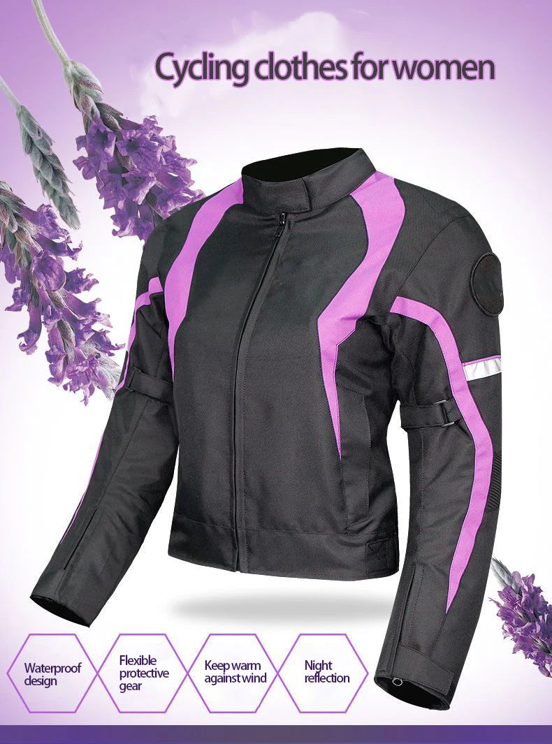 Motorcycle riding wear summer female waterproof motorcycle suit set slim-fit anti-fall four seasons racing clothing