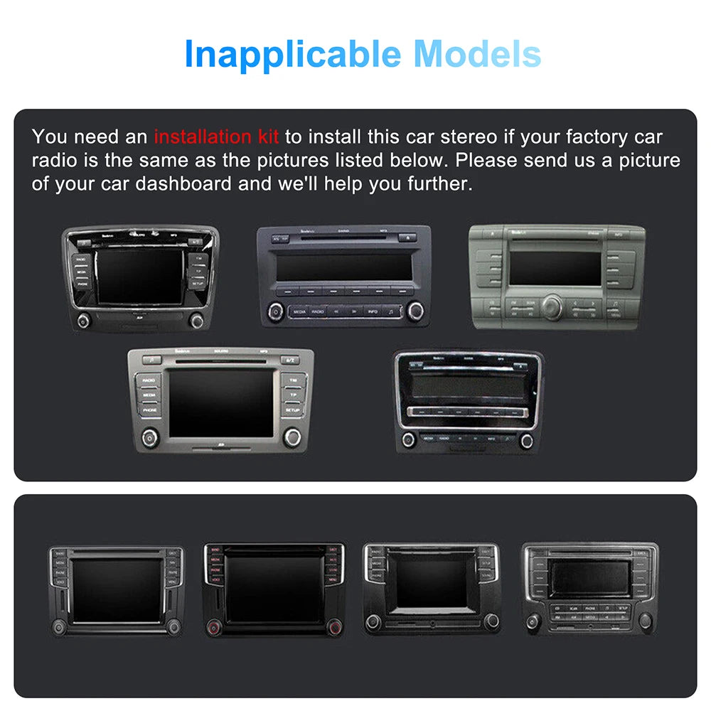 VW 9-inch Universal Android 11 Car Stereo CarPlay Head Unit Bluetooth FM Radio GPS for VW Passat Golf MK5 MK6 Jetta T5 EOS POLO