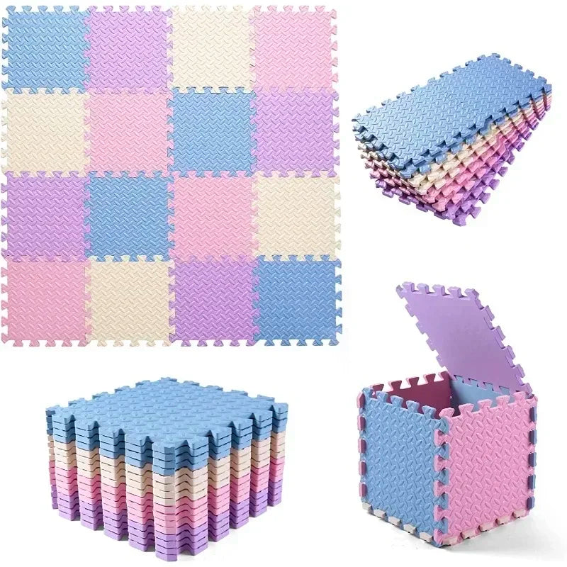 16pcs Interlocking Baby Play Mat, Thick and Soft Carpet Floor Mat, Perfect for Toddler's Room, Play Area and Exercise